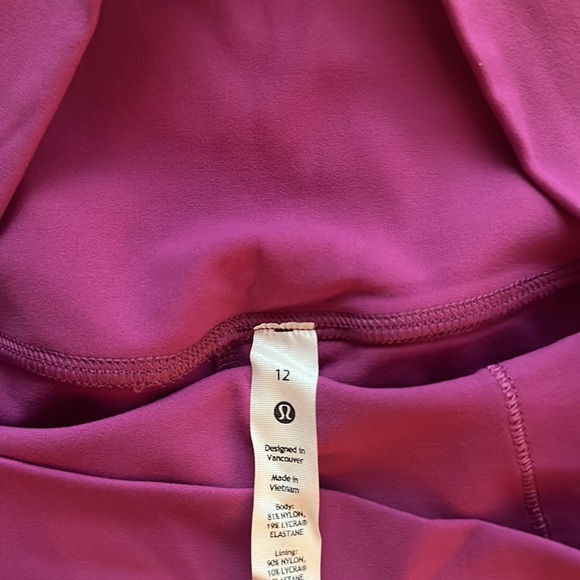 Lululemon 23” purple align leggings - Picture 2 of 3